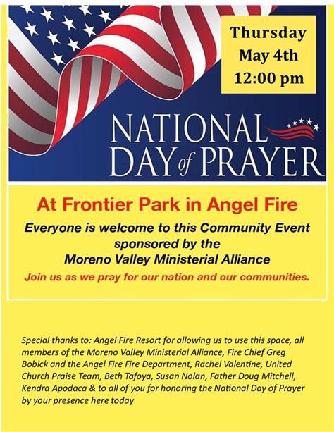 National Day Of Prayer Angel Fire New Mexico