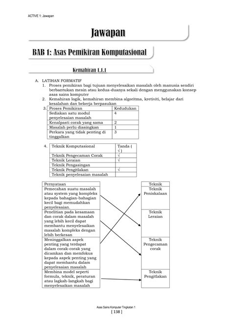 Contoh Soalan Dan Jawapan Sains Komputer Tingkatan Wunibaratb