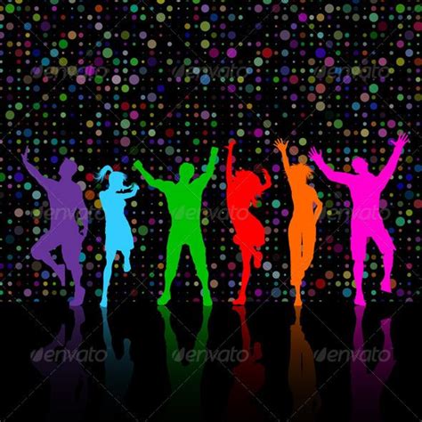 Party People People Characters Dance Party Decorations Neon Party