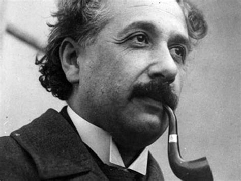 Einstein Smoking His Pipe Albert Einstein