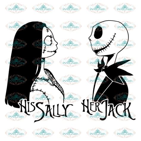 Nightmare Before Christmas Svg, Cut Files, Her Jack His Sally Couples Design, Halloween Svg ...