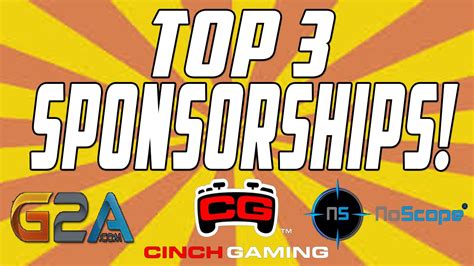 Top 3 Best Youtube Gaming Sponsorships For Small Channels Youtube