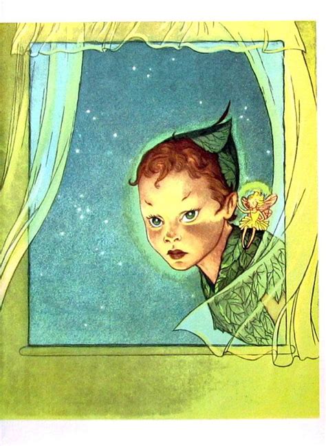 Peter Pan And Tinkerbell 1957 Vintage Book Page Peter Pan And