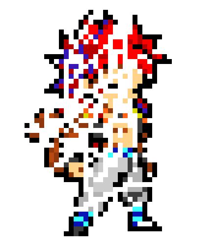 Dead Super Saiyan 4 Goku Pixel Art Maker