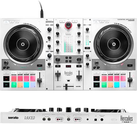 Hercules Djcontrol Inpulse 500 White Edition — Limited Edition — 2 Deck