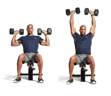 Seated Dumbbell Overhead Press Video Watch Proper Form Get Tips
