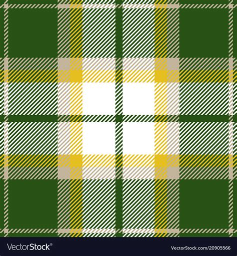 Green And Yellow Tartan Plaid Seamless Pattern Vector Image