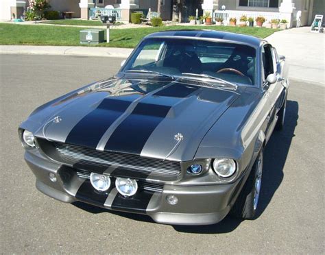 Gray 1968 Ford Mustang Shelby Eleanor Fastback