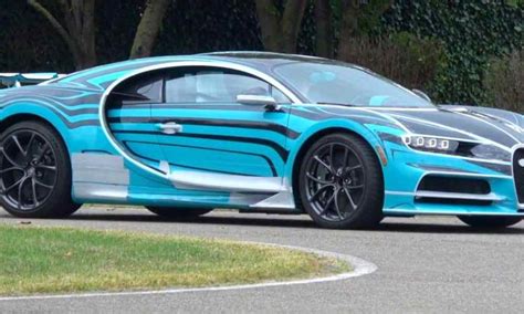 One Off Bugatti Chiron Zebra Heads Out For Pre Delivery Tests The