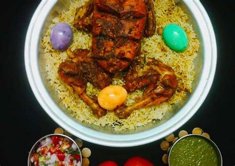 Arabian Chicken Mandi Rice Recipe By Ñôôri Màlîk Cookpad