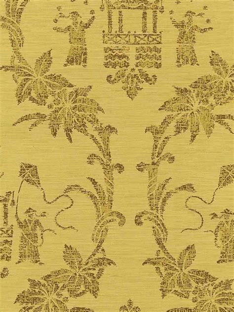 Imperial Folly Wallpaper In Gold Chinoiserie Wallpaper Chinoiserie