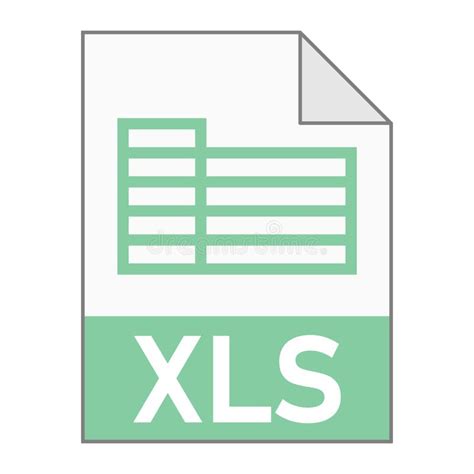 Modern Flat Design Of Xls File Icon For Web Stock Vector Illustration