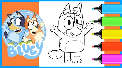 Bluey And Bingo Coloring Sheets