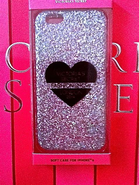 Victorias Secret Apple Iphone 6 Case Heart Glitter Gel Fashion Show