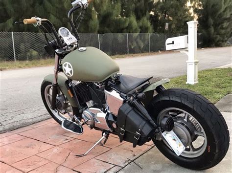 99 Honda Shadow Spirit 1100cc Customized Bobber Style For Sale In Miami