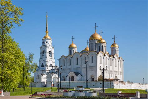 Majestic And Beautiful Assumption Cathedral In Vladimir