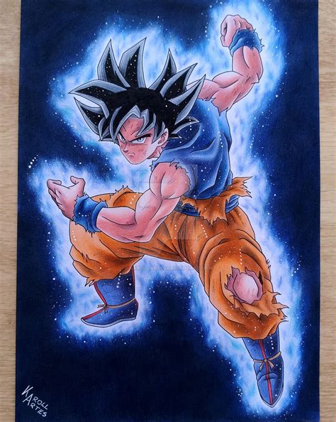 Drawing Goku Ultra Instinct By Karollartes On Deviantart