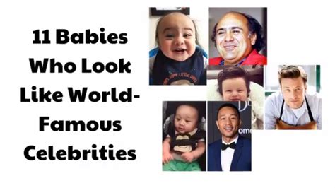 11 Babies Who Look Like World Famous Celebrities Youtube