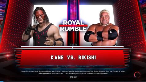 Can Kane Defeated Rikishi 2k23 Royal Rumble Wwe 2k23 Match Youtube