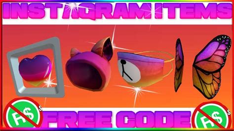 How To Get All The Roblox Instagram Event Items Bear Maskbutterfly