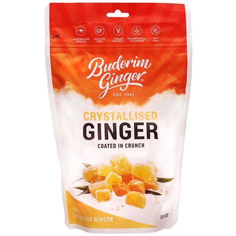 Crystallised Ginger G Buderim Ginger Shop