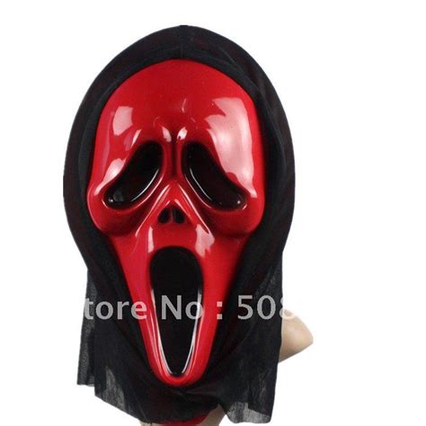 High Quality Hot Sal Costume Party Mask Red Scream Ghost Masks