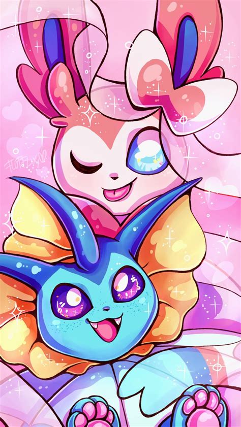 Sylveon & Vaporeon | Pokemon jigglypuff, Pokemon coloring, Cute pokemon