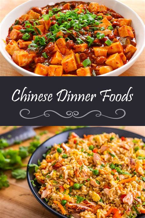 Chinese Dinner Foods With Own Delicacy Chinese Dinner Food