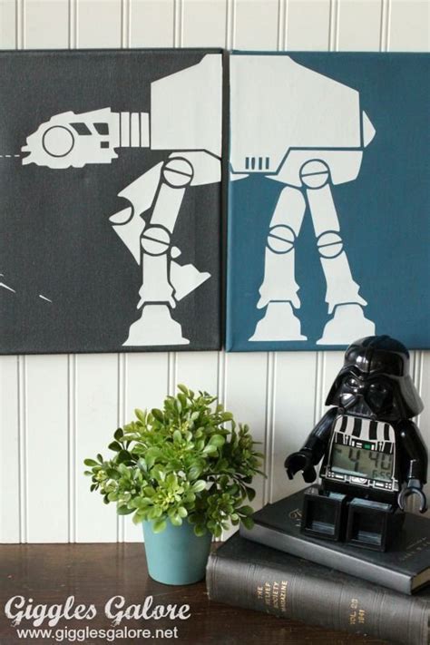 Easy Diy Star Wars Canvas Wall Art And Room Decor Ideas For Kids Star