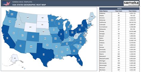 How To Make Geographic Heat Map In Excel Map Generators