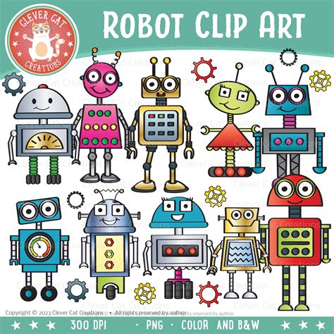 Robots Clip Art Library