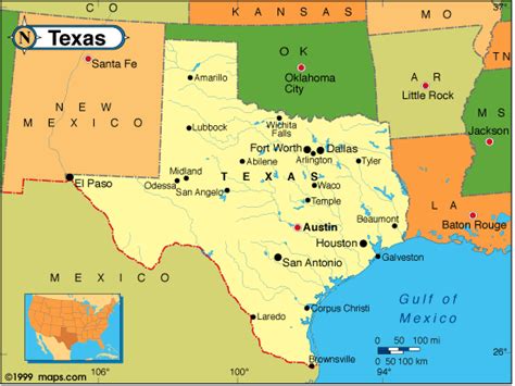 Texas Carte Et Image Satellite