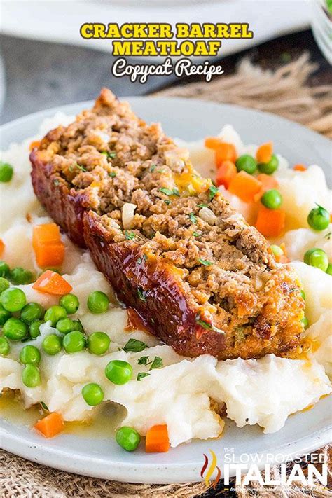 You can find all the cracker barrel nutrition information including calories, fat, carbohydrates, fiber and protein for each menu item. Cracker Barrel Meatloaf Copycat is delicious and easily made at home. It i… | Cracker barrel ...