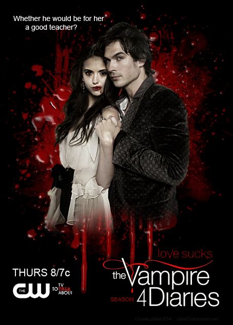 Image The Vampire Diaries Season 4 Promo Poster By Aisim93 D56b3em