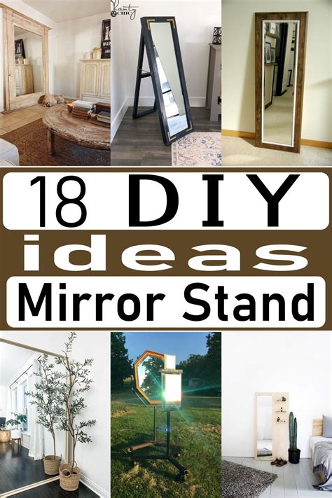 how to build a floor mirror stand