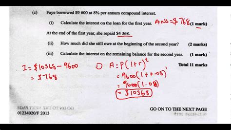 Csec Cxc Maths Past Paper 2 Question 1c May 2013 Exam Solutions Act