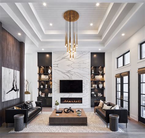 sophisticated living room design high ceiling living room modern