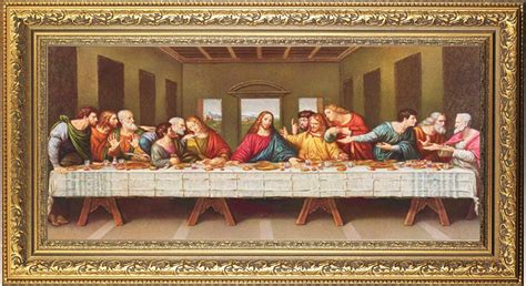 (it is a serial plaster cast, which i edited in photoshop. The Last Supper Framed Picture