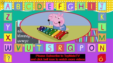 Peppa Pig English Alphabet Youtube