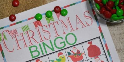 Christmas Bingo Printable Game Design Dazzle Christmas Bingo