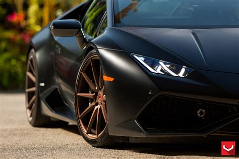 Matte Black Lamborghini Huracan Poses With Vossen Wheels Gtspirit