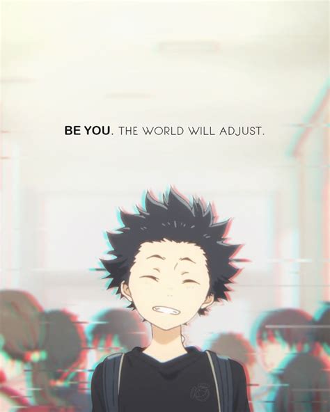 Koe no katachi ( a silent voice ) beautiful quotes. BE YOU. | A silent voice manga, Anime life, Aesthetic anime