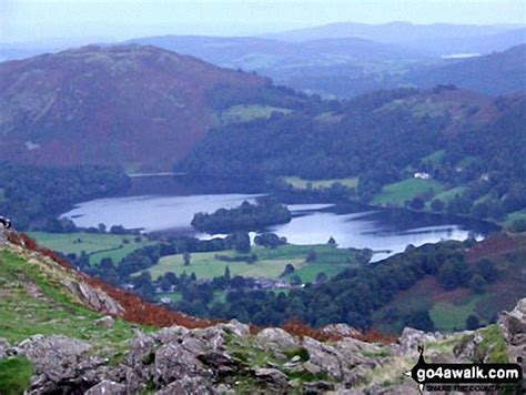 Loughrigg Fell And Grasmere From Helm Crag In The Central Fells The