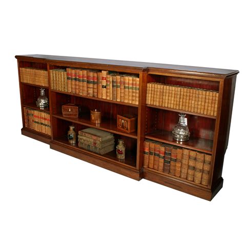 Large Antique Open Bookcase | Victorian Open Bookshelves | Open bookcase, Open bookshelves, Bookcase