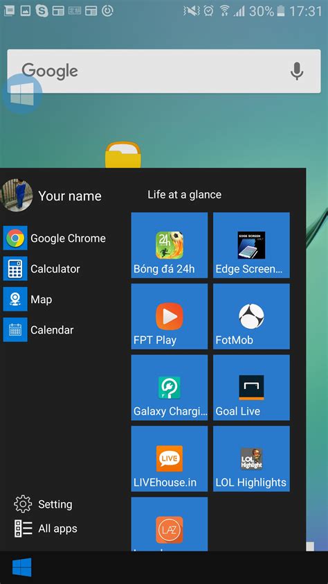Taskbar Smart Style Windows 10 Apk For Android Download