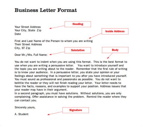 formal letter templates word  apple pages