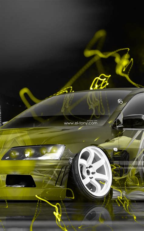 Free Download Jdm Tuning Anime Boy Aerography City Car 2015 Yellow Neon