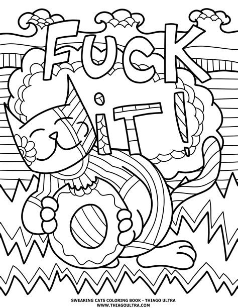 Free Printable Coloring Pages For Adults Only Swear Words 179 Best