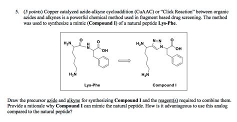 Solved 5 5 Points Copper Catalyzed Azide Alkyne