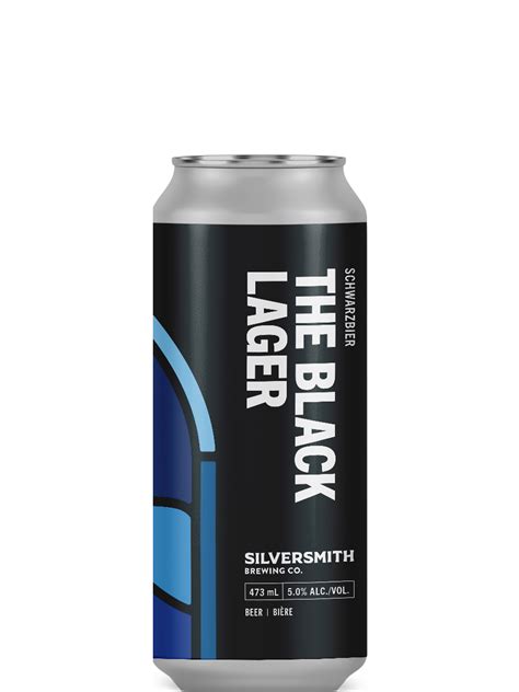 Silversmith Brewing The Black Lager 473ml Can Newfoundland Labrador